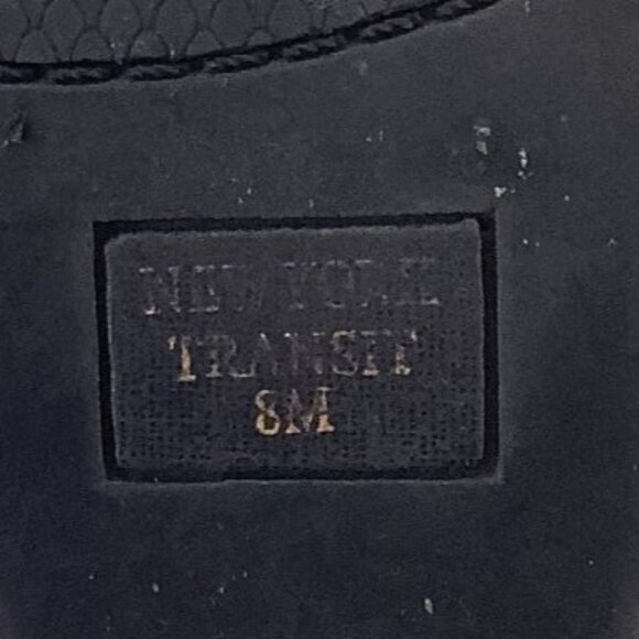 New York Transit Womens Black Rhinestone Wedge Sandals Size 8 - Picture 8 of 9